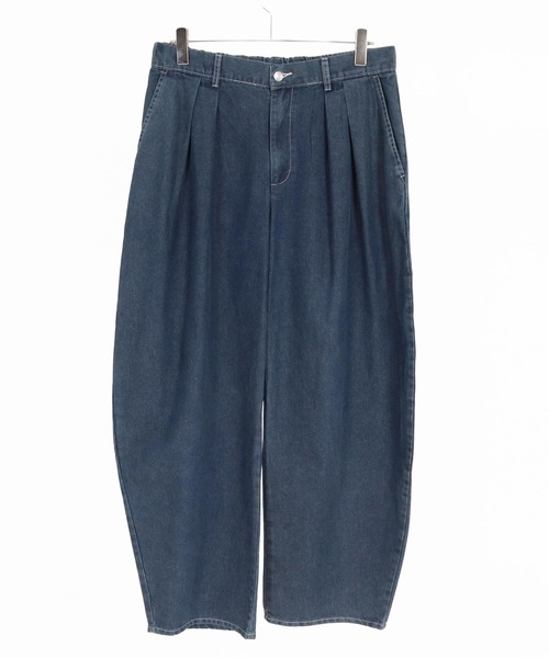 CAMBIO(カンビオ)の「mp15334- Two Tuck Wide Denim Pants ワイドデニムパンツ(AI-262-06)(デニムパンツ・メンズ・ブラック/ネイビー・M/L)」の10枚目の写真