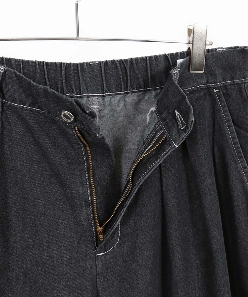 CAMBIO(カンビオ)の「mp15334- Two Tuck Wide Denim Pants ワイドデニムパンツ(AI-262-06)(デニムパンツ・メンズ・ブラック/ネイビー・M/L)」の15枚目の写真