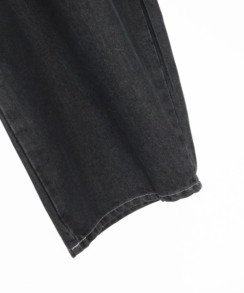 CAMBIO(カンビオ)の「mp15334- Two Tuck Wide Denim Pants ワイドデニムパンツ(AI-262-06)(デニムパンツ・メンズ・ブラック/ネイビー・M/L)」の17枚目の写真