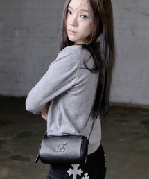 【MUCENT/ムセント】ARA METAL LOGO MINI SHOULDER BAG UNISEX/アラ メタルロゴ ミニショルダーバッグ ユニセックス