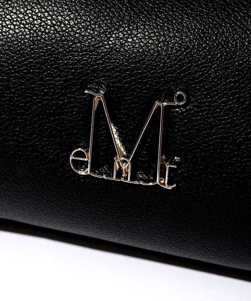 MUCENT(ムセント)の「【MUCENT/ムセント】ARA METAL LOGO MINI SHOULDER BAG UNISEX/アラ メタルロゴ ミニショルダーバッグ ユニセックス(ショルダーバッグ・レディース・ブラック・FREE)」の4枚目の写真
