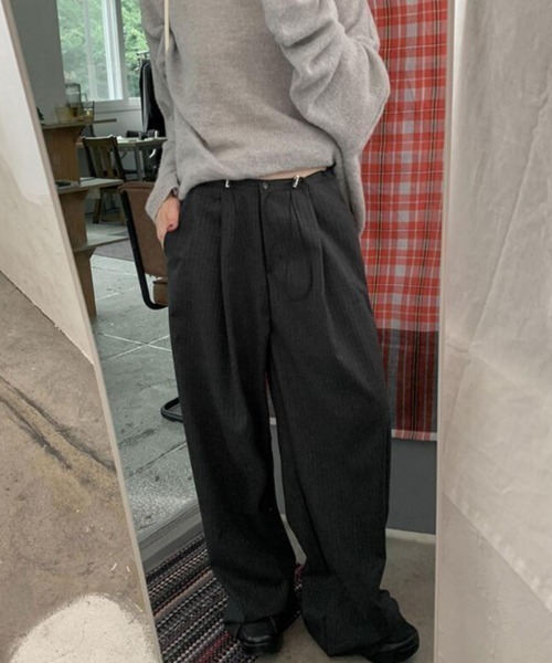 semplice（センプリチェ）の「パンツ【韓国ファッション】（その他パンツ・レディース・ネイビー/ブラウン/グレー・F）」の6枚目の写真