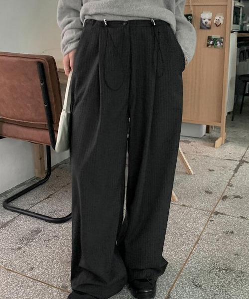 semplice（センプリチェ）の「パンツ【韓国ファッション】（その他パンツ・レディース・ネイビー/ブラウン/グレー・F）」の5枚目の写真