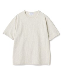 スラブ天竺袖刺繍Tシャツ