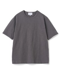 UNION STATION | スラブ天竺袖刺繍Tシャツ(Tシャツ/カットソー)