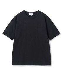 スラブ天竺袖刺繍Tシャツ
