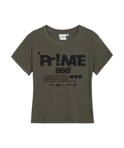 PRIMATE(プライメイト)の「RALLY レディース スリムフィット 半袖Tシャツ 5カラー(Tシャツ/カットソー・レディース・クリーム/カーキ/ブラック/ホワイト/チャコール・LARGE/MEDIUM/SMALL)」の5枚目の写真