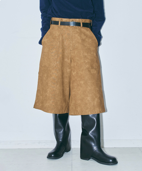 CITYSHOP(シティーショップ)の「FAUX LEATHER HALF パンツ(その他パンツ・レディース・ブラウン/キャメル・38/36)」の22枚目の写真