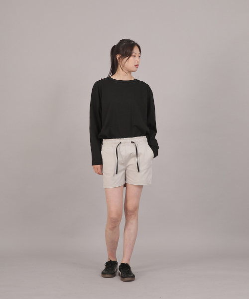 SAINTCREW(セントクルー)の「オーバーサイズソフトRネック長袖TシャツRMR-8A18ブラック(Tシャツ/カットソー・レディース・その他・FREE)」の13枚目の写真