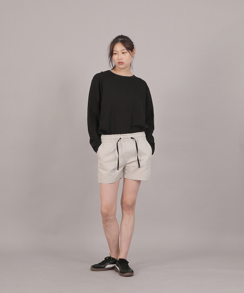 SAINTCREW(セントクルー)の「オーバーサイズソフトRネック長袖TシャツRMR-8A18ブラック(Tシャツ/カットソー・レディース・その他・FREE)」の14枚目の写真