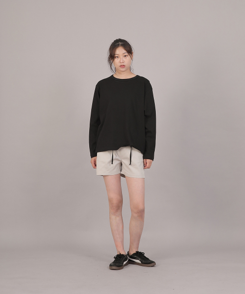 SAINTCREW(セントクルー)の「オーバーサイズソフトRネック長袖TシャツRMR-8A18ブラック(Tシャツ/カットソー・レディース・その他・FREE)」の16枚目の写真