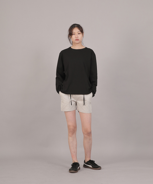 SAINTCREW(セントクルー)の「オーバーサイズソフトRネック長袖TシャツRMR-8A18ブラック(Tシャツ/カットソー・レディース・その他・FREE)」の20枚目の写真
