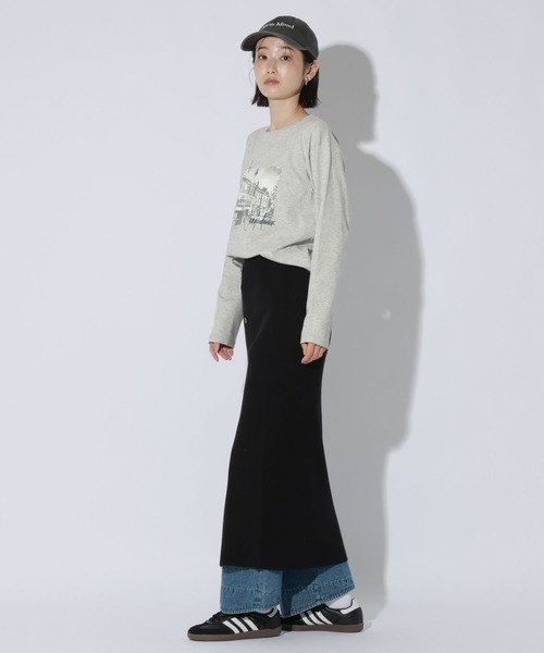 LAKOLE(ラコレ)の「アソートグラフィック長袖 / 1049501(Tシャツ/カットソー・レディース・オフホワイト/チャコール/グレー/ブラウン・FREE)」の13枚目の写真
