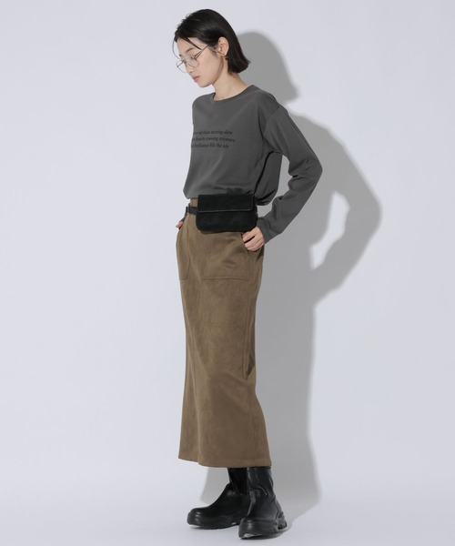 LAKOLE(ラコレ)の「アソートグラフィック長袖 / 1049501(Tシャツ/カットソー・レディース・オフホワイト/チャコール/グレー/ブラウン・FREE)」の17枚目の写真