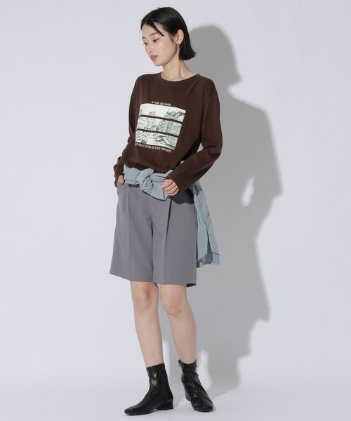 LAKOLE(ラコレ)の「アソートグラフィック長袖 / 1049501(Tシャツ/カットソー・レディース・オフホワイト/チャコール/グレー/ブラウン・FREE)」の21枚目の写真