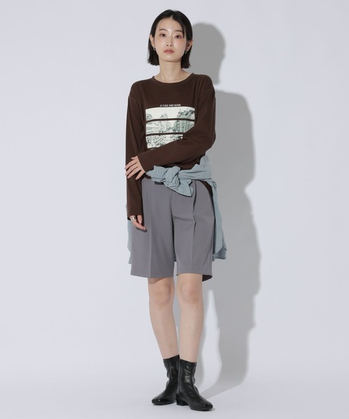 LAKOLE(ラコレ)の「アソートグラフィック長袖 / 1049501(Tシャツ/カットソー・レディース・オフホワイト/チャコール/グレー/ブラウン・FREE)」の22枚目の写真