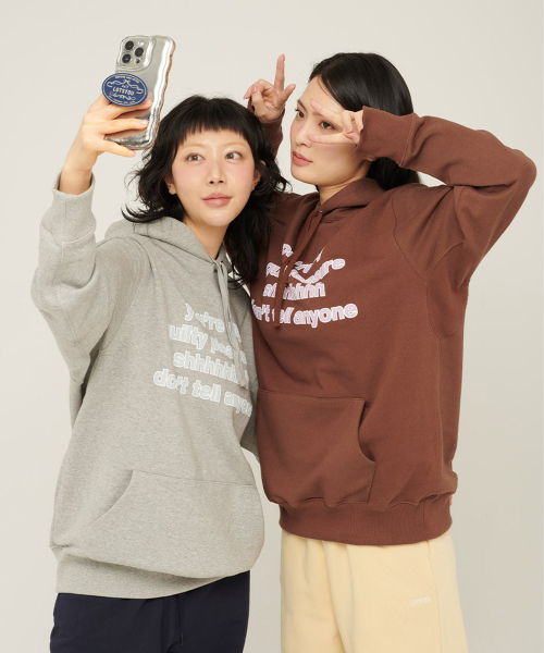 LOTSYOU(ロッツユー)の「LOTSYOU_Dont tell anyone Hoodie Gray(Tシャツ/カットソー・レディース・その他・OS)」の5枚目の写真