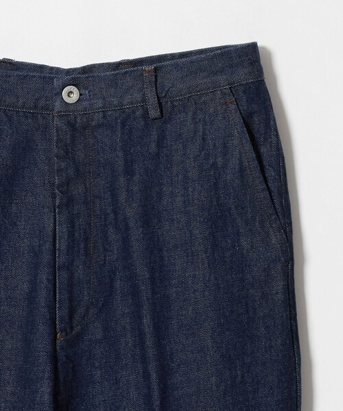 green label relaxing(グリーンレーベルリラクシング)の「ワイド ストレート デニム スラックス パンツ W5(デニムパンツ・メンズ・ネイビー/ライトブルー・S/L/XL/M)」の13枚目の写真