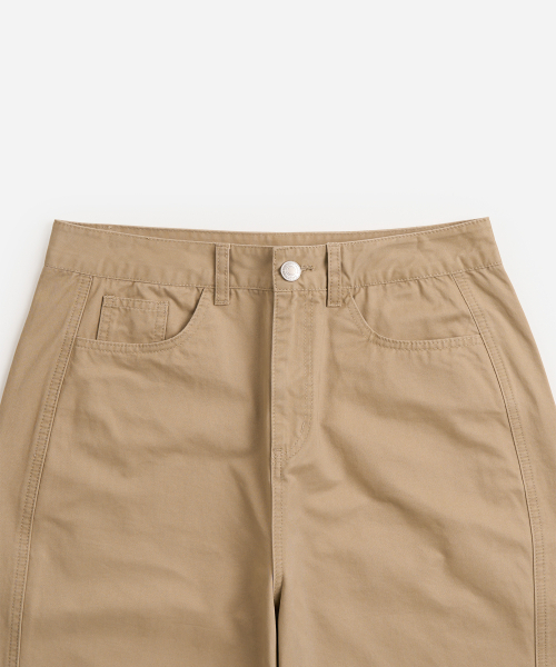 EXCONTAINER(エックスコンテナ)の「ブラッシュドコットンカーブドチノパンツ (BEIGE)(その他パンツ・メンズ・その他・SMALL/MEDIUM/LARGE/X-LARGE)」の4枚目の写真