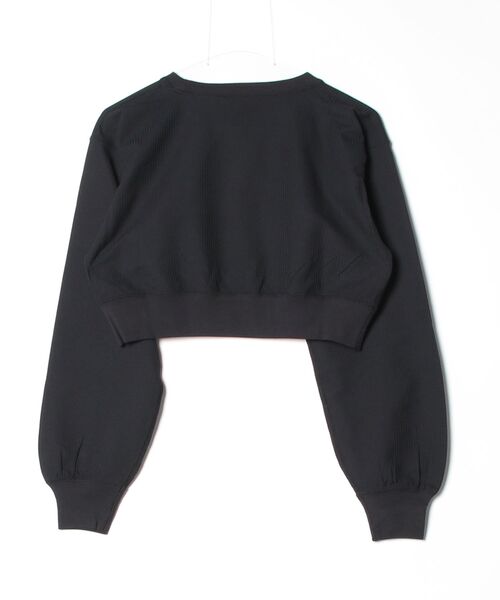 NEW ERA（ニューエラ）の「ニューエラ NEW ERA WPA LS SHORT WAFFLE TEE BLK（Tシャツ/カットソー・レディース・ブラック・S/M/L）」の2枚目の写真
