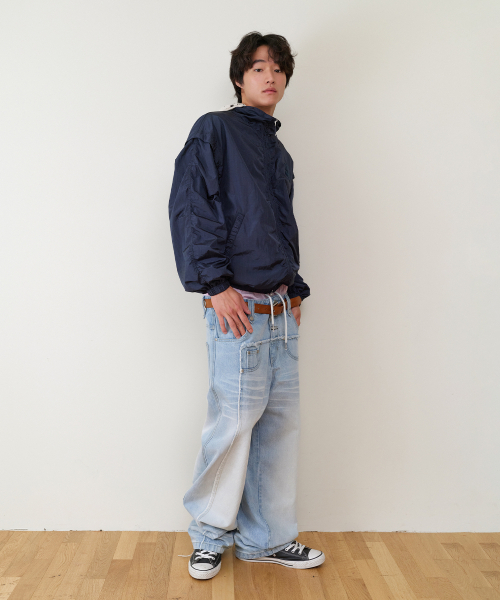 THEVINYLHOUSE（ザバイニルハウス）の「TRUNK LAYERED LOOSE PANTS LIGHT BLUE（デニムパンツ・メンズ・その他・MEDIUM/LARGE/SMALL）」の7枚目の写真