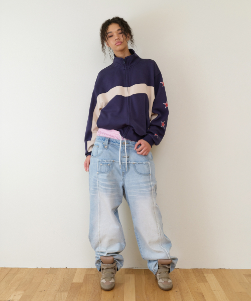 THEVINYLHOUSE（ザバイニルハウス）の「TRUNK LAYERED LOOSE PANTS LIGHT BLUE（デニムパンツ・メンズ・その他・MEDIUM/LARGE/SMALL）」の8枚目の写真
