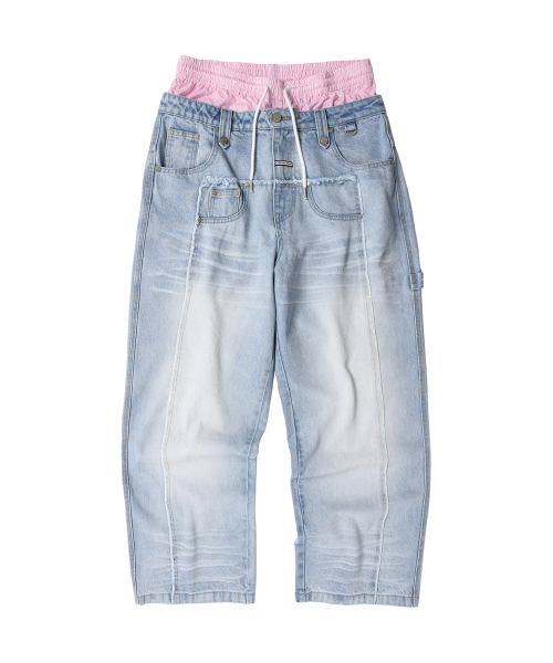 THEVINYLHOUSE（ザバイニルハウス）の「TRUNK LAYERED LOOSE PANTS LIGHT BLUE（デニムパンツ・メンズ・その他・MEDIUM/LARGE/SMALL）」の9枚目の写真
