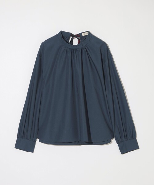 CB CRESTBRIDGE(シービークレストブリッジ)の「【Quiet Check シリーズ】バックリボンブラウス(シャツ/ブラウス・レディース・ダークネイビー/オフホワイト・M)」の5枚目の写真
