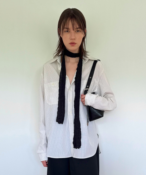 DIAGONAL(ダイアゴナル)の「STRIPE POCKET SHIRTS (ivory)(シャツ/ブラウス・レディース・その他・FREE)」の1枚目の写真