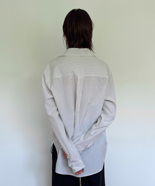 DIAGONAL(ダイアゴナル)の「STRIPE POCKET SHIRTS (ivory)(シャツ/ブラウス・レディース・その他・FREE)」の3枚目の写真