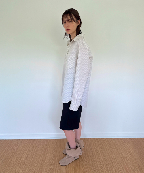 DIAGONAL(ダイアゴナル)の「STRIPE POCKET SHIRTS (ivory)(シャツ/ブラウス・レディース・その他・FREE)」の5枚目の写真
