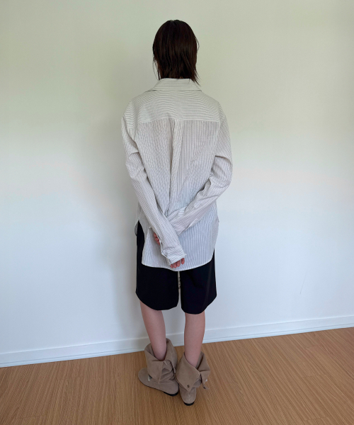 DIAGONAL(ダイアゴナル)の「STRIPE POCKET SHIRTS (ivory)(シャツ/ブラウス・レディース・その他・FREE)」の6枚目の写真