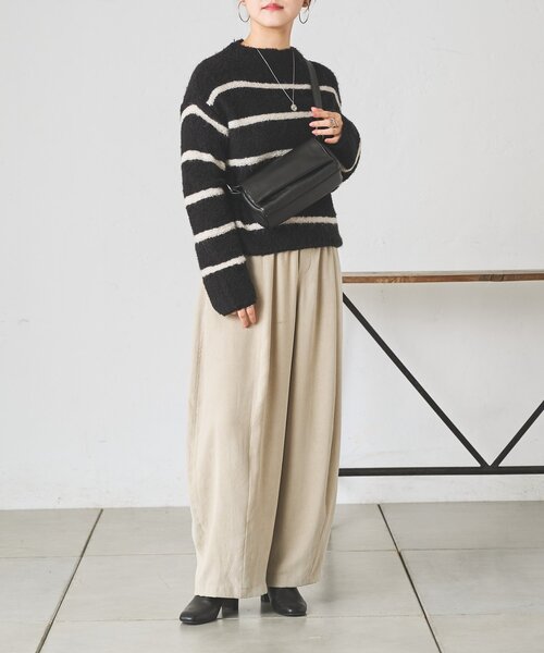BEARDSLEY(ビアズリー)の「パイルニット(ニット/セーター・レディース・ミント/ブラック・FREE)」の15枚目の写真