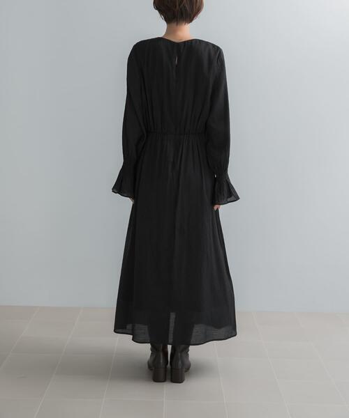 URBAN RESEARCH ROSSO WOMEN(アーバンリサーチ ロッソ)の「シャーリングドットワンピース(ワンピース・レディース・ブラック/モカ・FREE)」の20枚目の写真