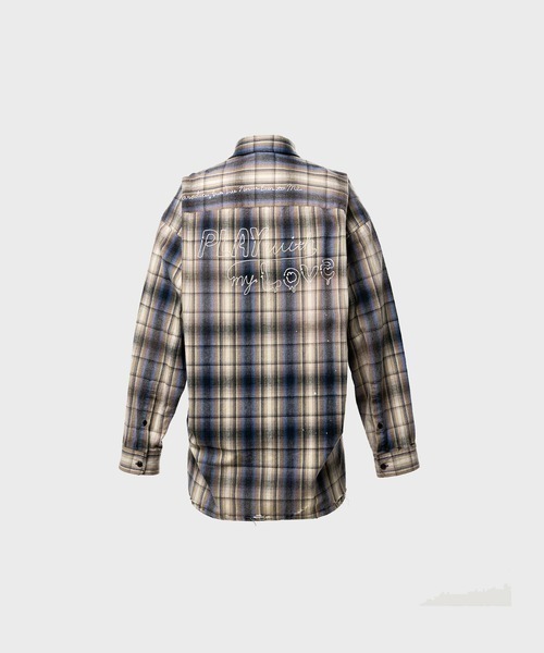 Maison MIHARA YASUHIRO（メゾンミハラヤスヒロ）の「【MIHARAYASUHIRO/ミハラヤスヒロ】J16SH181 CHECK L/S SHIRT（シャツ/ブラウス・メンズ・ピンク/ベージュ・44/48/46）」の4枚目の写真