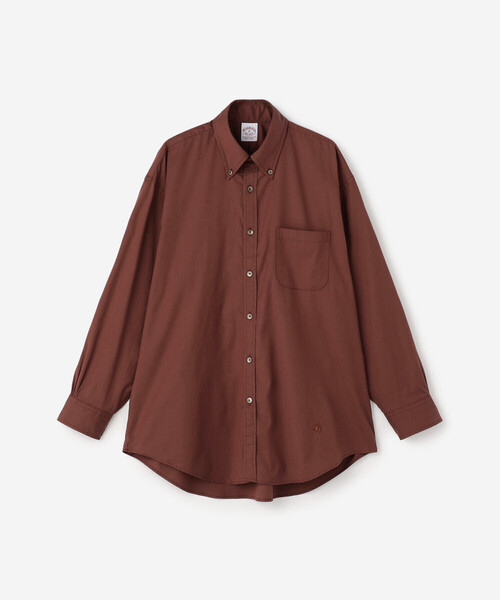 BROOKS BROTHERS(ブルックスブラザーズ)の「Brooks Brothers | 〈別注〉ピンポイントオックス ボタンダウンシャツ WOMEN(シャツ/ブラウス・レディース・ブラウン・M/S)」の2枚目の写真