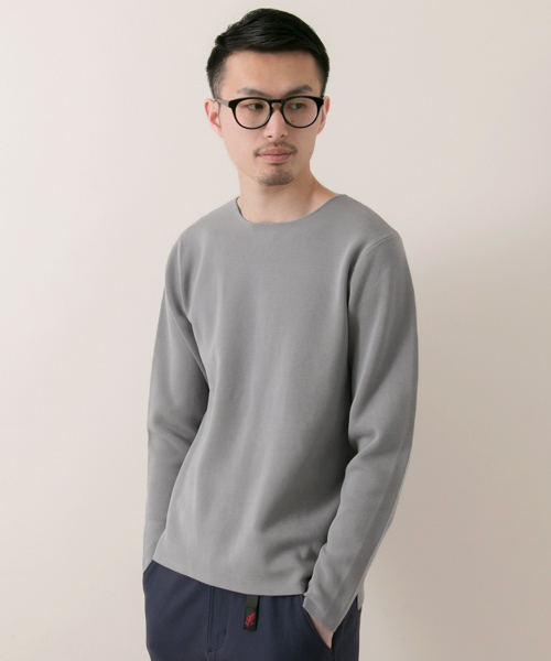 URBAN RESEARCH（アーバンリサーチ）の「UR ミラノリブロングスリーブクルーネック（ニット/セーター・メンズ・キャメル/アイボリー/ネイビー/グレー・MEDIUM/LARGE）」の3枚目の写真