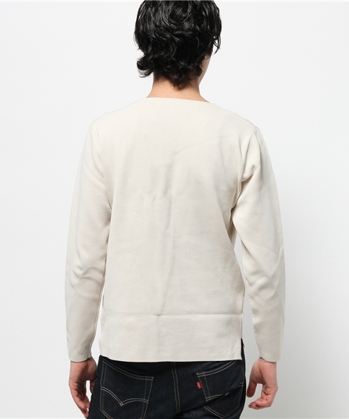 URBAN RESEARCH（アーバンリサーチ）の「UR ミラノリブロングスリーブクルーネック（ニット/セーター・メンズ・キャメル/アイボリー/ネイビー/グレー・MEDIUM/LARGE）」の6枚目の写真