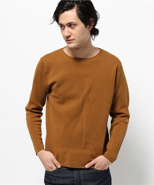 URBAN RESEARCH（アーバンリサーチ）の「UR ミラノリブロングスリーブクルーネック（ニット/セーター・メンズ・キャメル/アイボリー/ネイビー/グレー・MEDIUM/LARGE）」の14枚目の写真