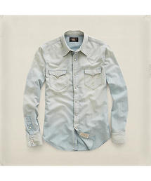 RRL | シャンブレー ウエスタン シャツ(シャツ/ブラウス)