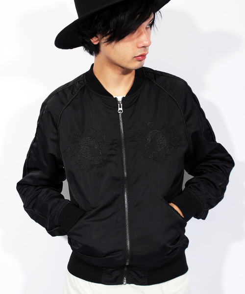 ８(eight)（エイト）の「タイガー スカジャン ジャケット（スカジャン・メンズ・ブラック系その他/ブラック系その他2/グリーン系その他/グリーン系その他2/グリーン系その他3/ブラック系その他3・MEDIUM/LARGE）」の2枚目の写真