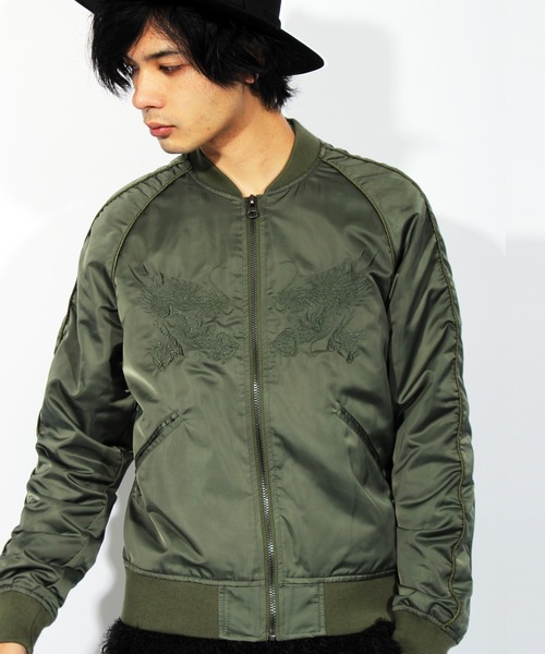 ８(eight)（エイト）の「タイガー スカジャン ジャケット（スカジャン・メンズ・ブラック系その他/ブラック系その他2/グリーン系その他/グリーン系その他2/グリーン系その他3/ブラック系その他3・MEDIUM/LARGE）」の6枚目の写真