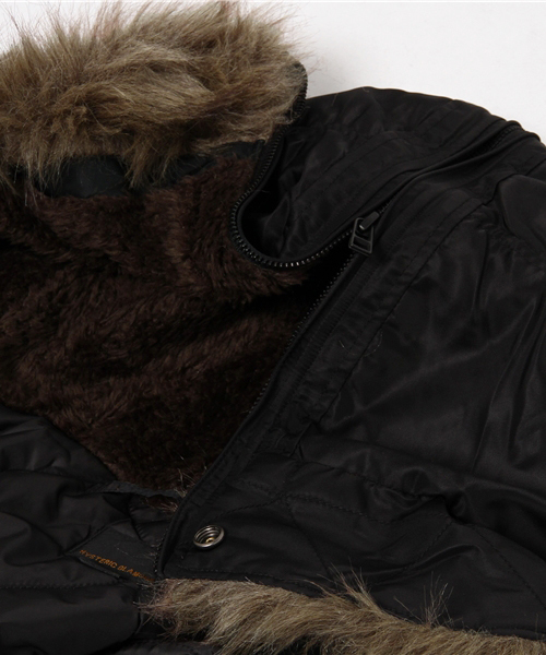 HYSTERIC GLAMOUR（ヒステリックグラマー）の「プリマロフトエアフォース フーデッドCO（ミリタリージャケット・メンズ・カーキ/グリーン系カモフラージュ/ブラック・SMALL/MEDIUM/LARGE）」の5枚目の写真