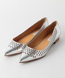 UNITED ARROWS | □UBMF カットワーク フラットシューズ†(パンプス)