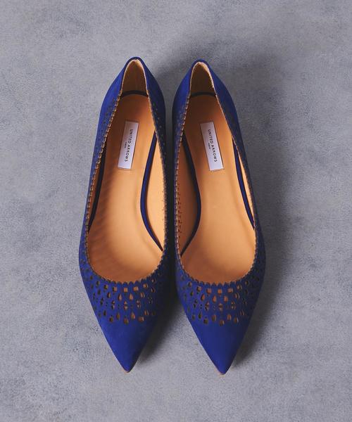 UNITED ARROWS（ユナイテッドアローズ）の「□UBMF カットワーク フラットシューズ†（パンプス・レディース・ブラック/シルバー/ネイビー・37/35/36h/37h/36/35h/38）」の13枚目の写真