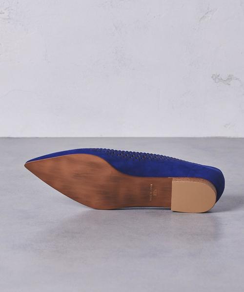 UNITED ARROWS（ユナイテッドアローズ）の「□UBMF カットワーク フラットシューズ†（パンプス・レディース・ブラック/シルバー/ネイビー・37/35/36h/37h/36/35h/38）」の8枚目の写真