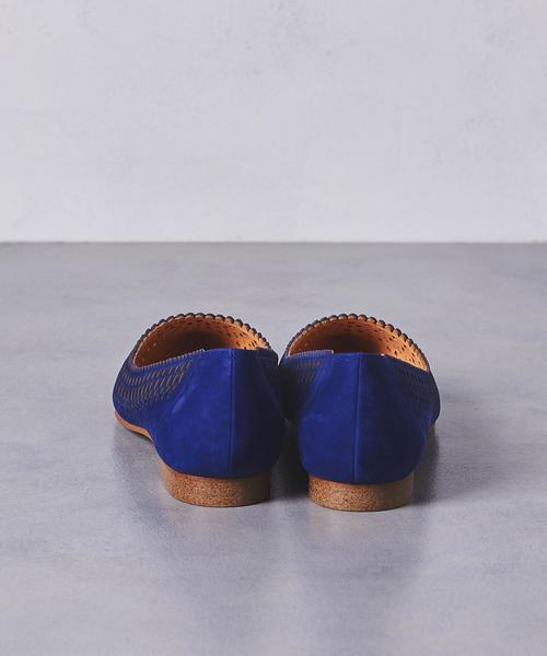 UNITED ARROWS（ユナイテッドアローズ）の「□UBMF カットワーク フラットシューズ†（パンプス・レディース・ブラック/シルバー/ネイビー・37/35/36h/37h/36/35h/38）」の9枚目の写真