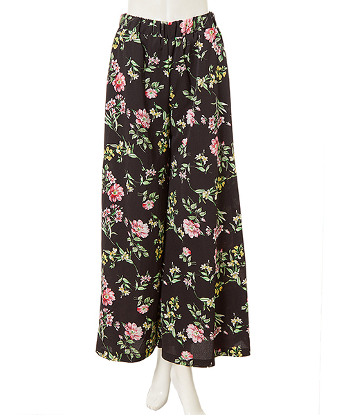 fifth(フィフス)の「ボタニカルフラワーワイドパンツ(その他パンツ・レディース・ネイビー/ブラック・MEDIUM)」の3枚目の写真