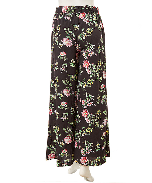 fifth(フィフス)の「ボタニカルフラワーワイドパンツ(その他パンツ・レディース・ネイビー/ブラック・MEDIUM)」の5枚目の写真