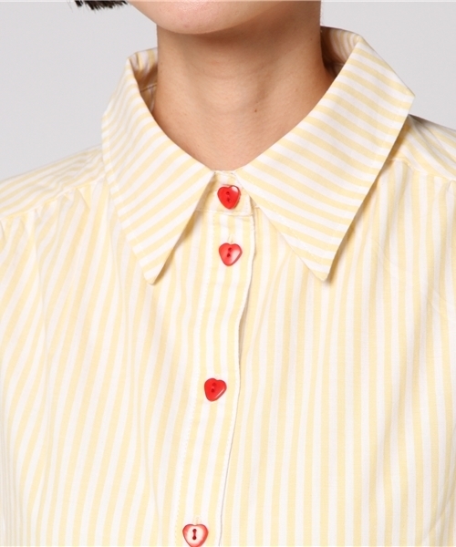 PUNYUS（プニュズ）の「ストライプロゴ刺繍サロペット（その他パンツ・レディース・ブルー系その他4/イエロー系その他5/ブラック系その他4・1/2/4/3）」の9枚目の写真